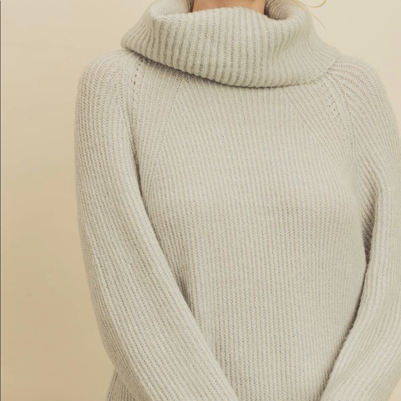 Grey Turtleneck Sweater Dress Small Only - Picture 3 of 4